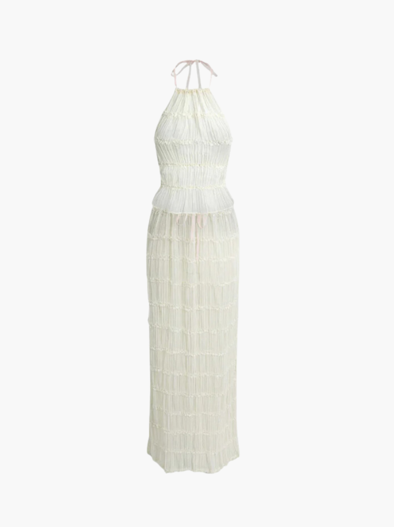 Anita | Women's Backless Top And Long Skirt Set | Stylish