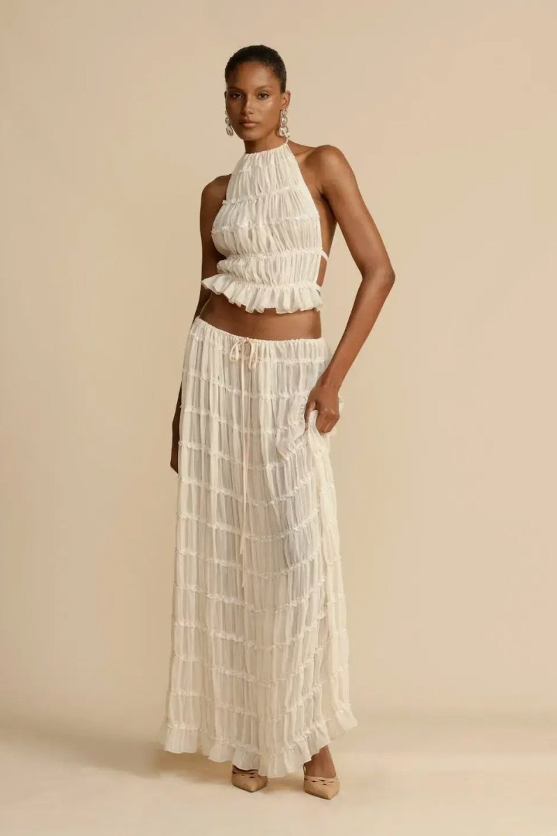 Anita | Women's Backless Top And Long Skirt Set | Stylish