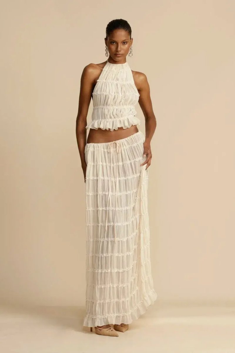 Anita | Women's Backless Top And Long Skirt Set | Stylish