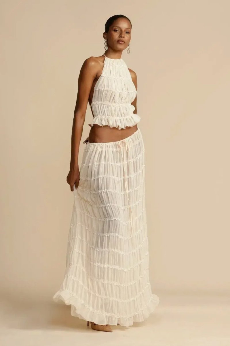 Anita | Women's Backless Top And Long Skirt Set | Stylish