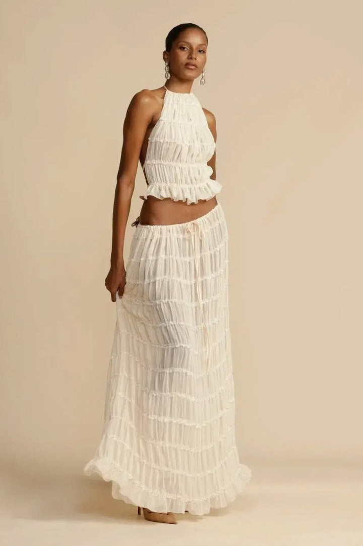 Anita | Women's Backless Top And Long Skirt Set | Stylish