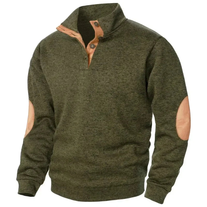 Men's V-Neck Sweatshirt for Outdoor and Casual Style