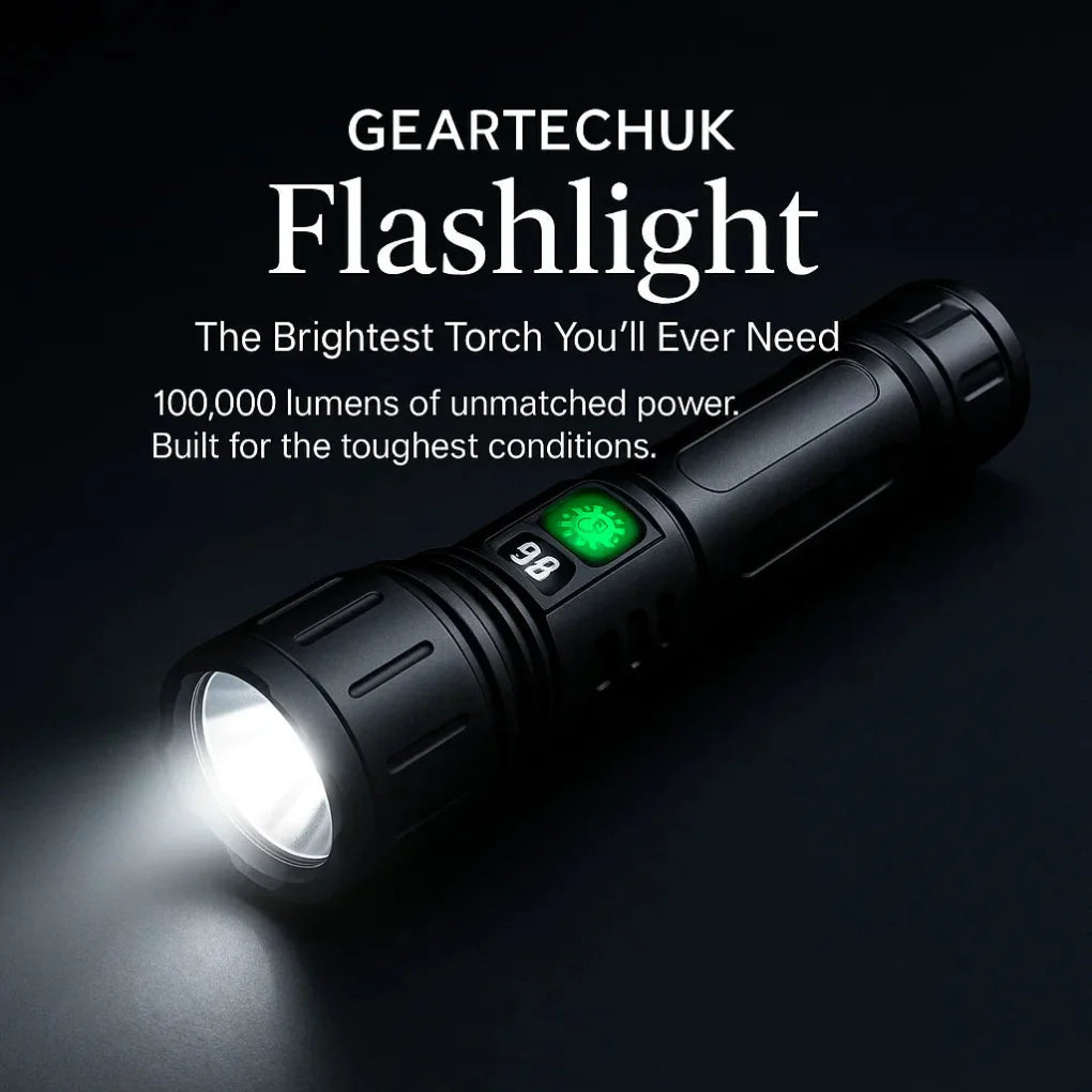 100000 Lumen Tactical Flashlight