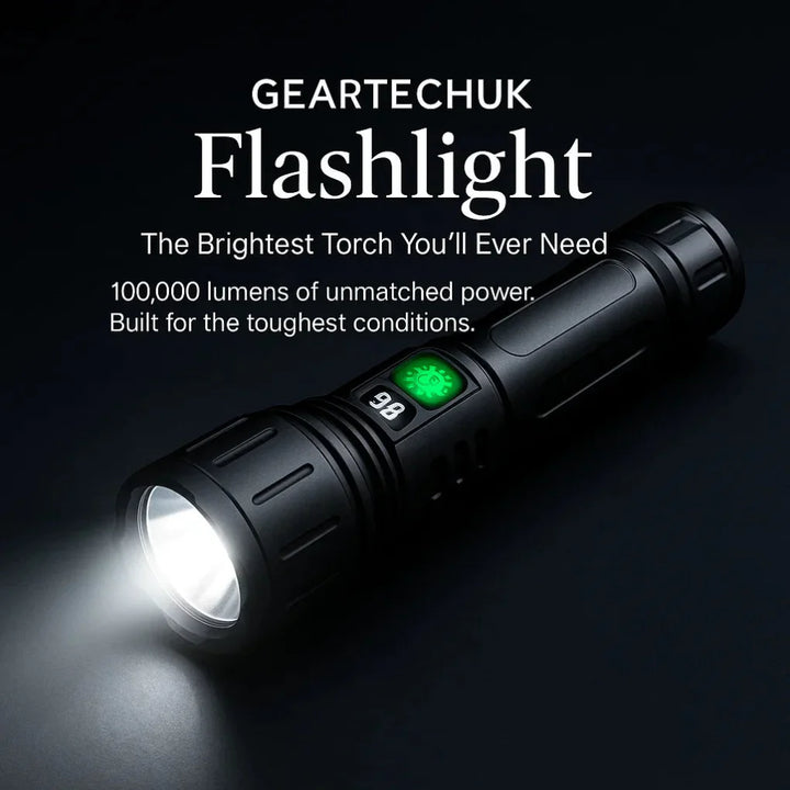 100000 Lumen Tactical Flashlight