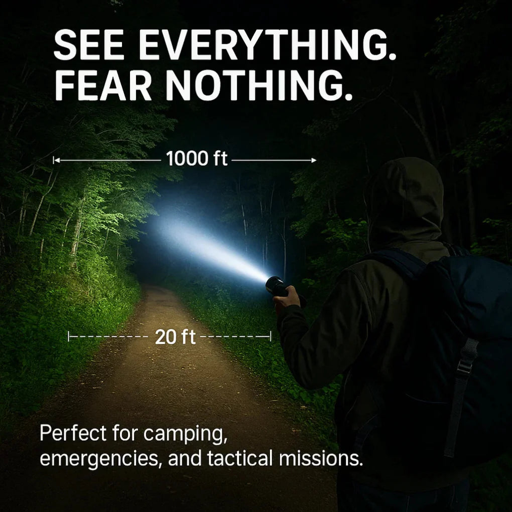 100000 Lumen Tactical Flashlight