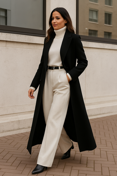 Athrena | Women’s Tailored Elegance for Timeless Winter Style Longline Coat