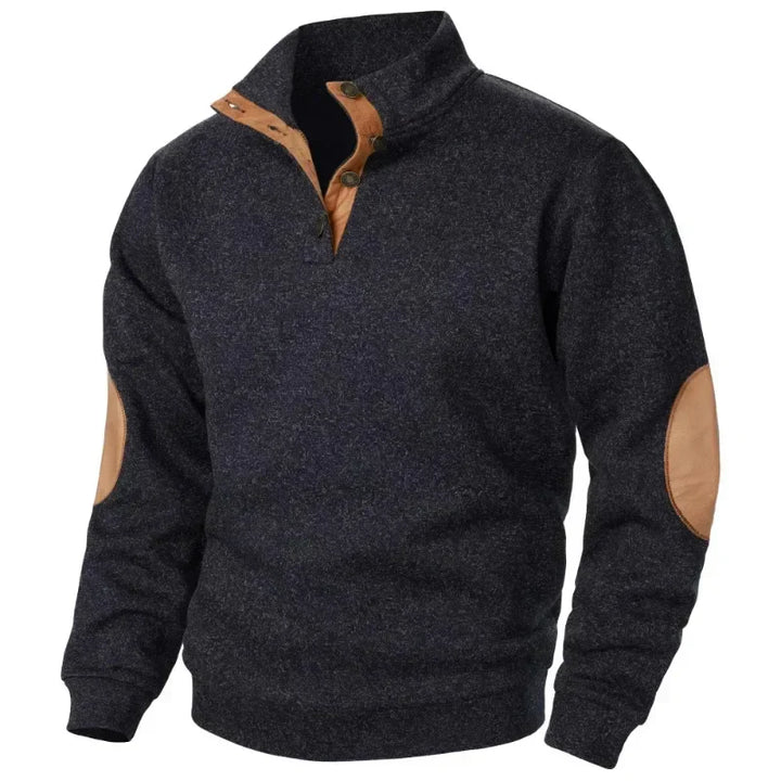 Men's V-Neck Sweatshirt for Outdoor and Casual Style