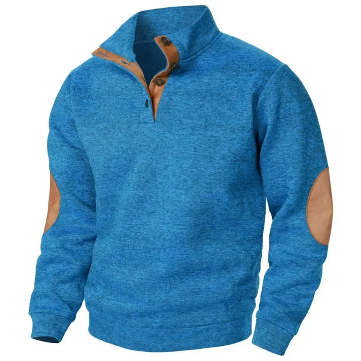 Men's V-Neck Sweatshirt for Outdoor and Casual Style
