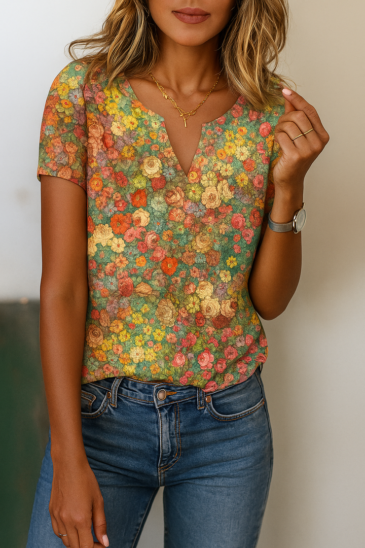 Bria | Women's Floral Vintage Shirt | Casual