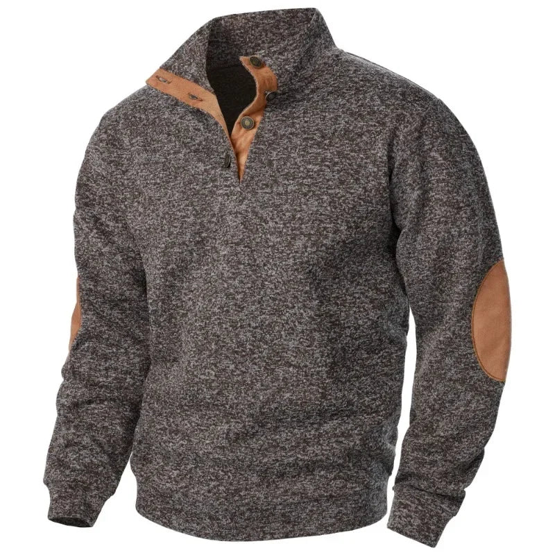 Men's V-Neck Sweatshirt for Outdoor and Casual Style