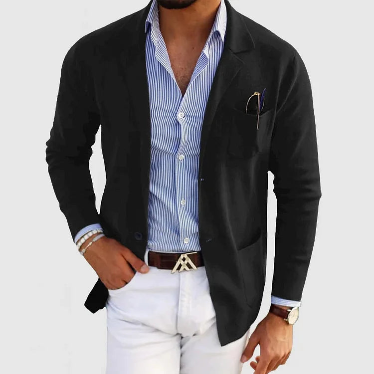 Stylish Men's Blazer with Casual Flap Pockets – Timeless Design, Modern Twist