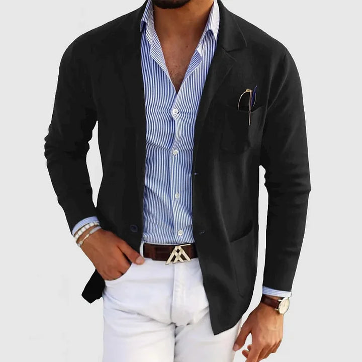 Stylish Men's Blazer with Casual Flap Pockets – Timeless Design, Modern Twist