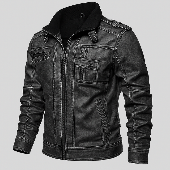 Men’s Leather Motorcycle Jacket – Rugged Style Meets Timeless Function