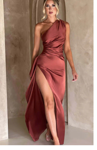 Cecil | Women’s One-Shoulder Pleated Dress | Maxi