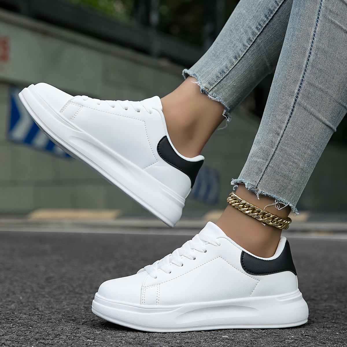 Celle | Women's White Sneakers | Casual