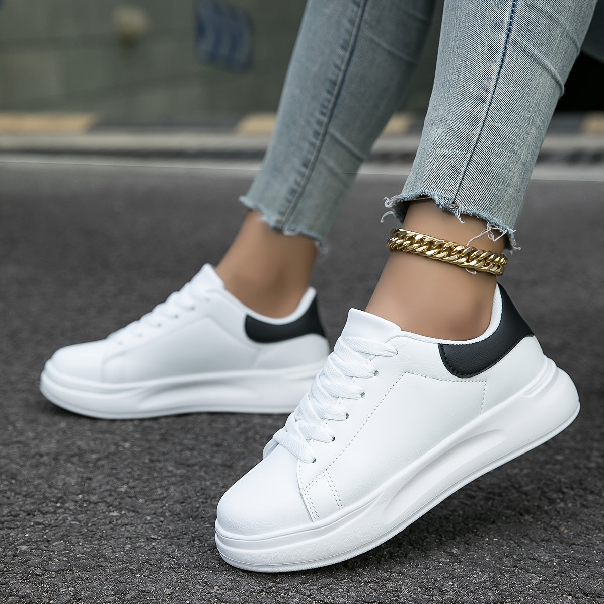 Celle | Women's White Sneakers | Casual
