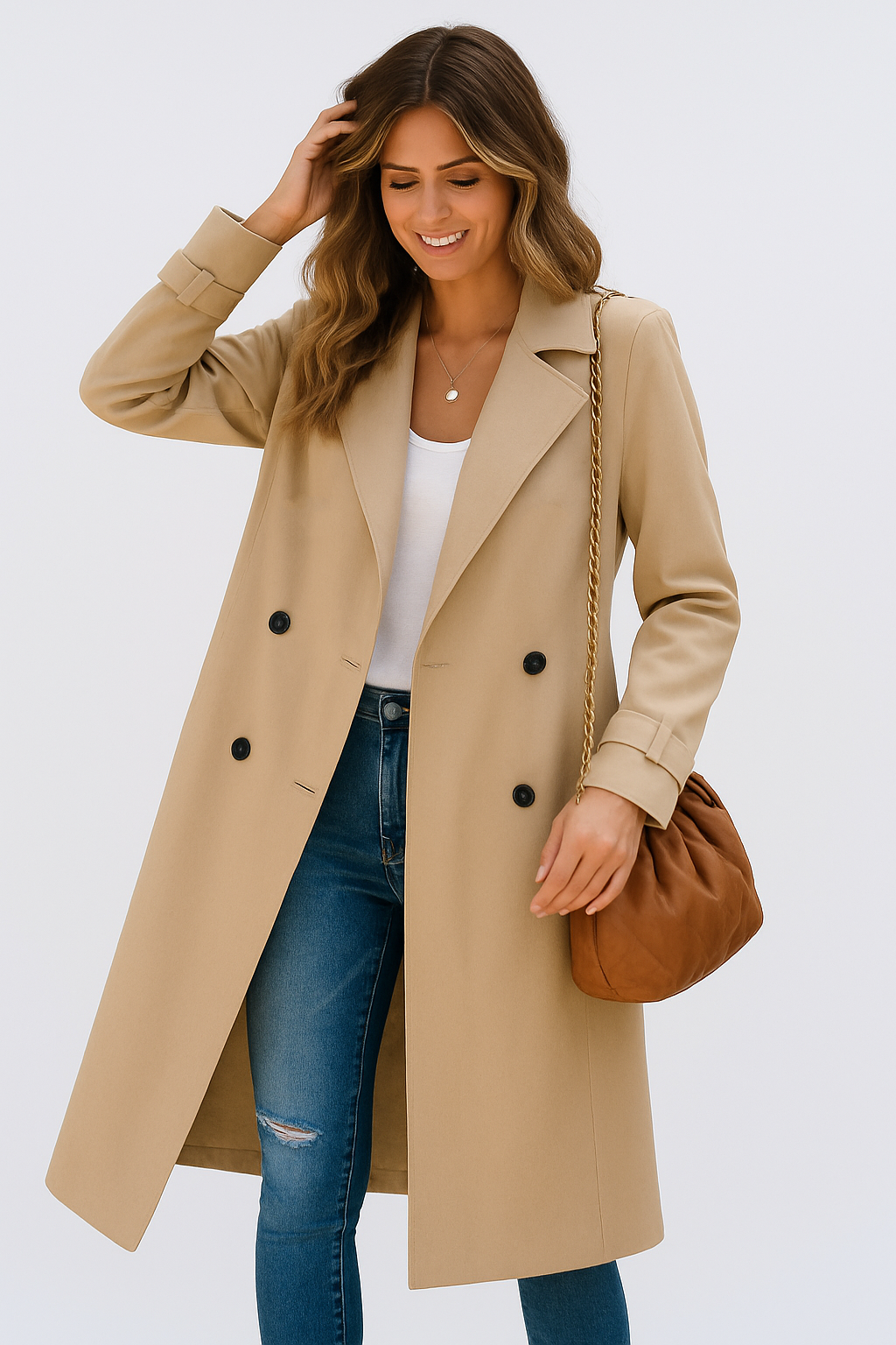 Charlenne | Women’s Elegant Trench Coat | Classic Style