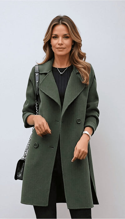 Althara | Women’s Double-Breasted Coat | Timeless Design with Classic Appeal