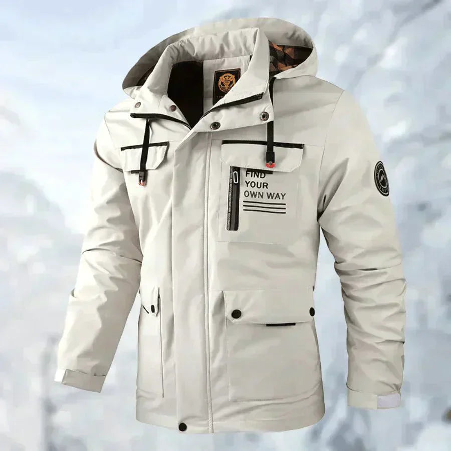 Men's Wind and water-resistant Hooded Jacket