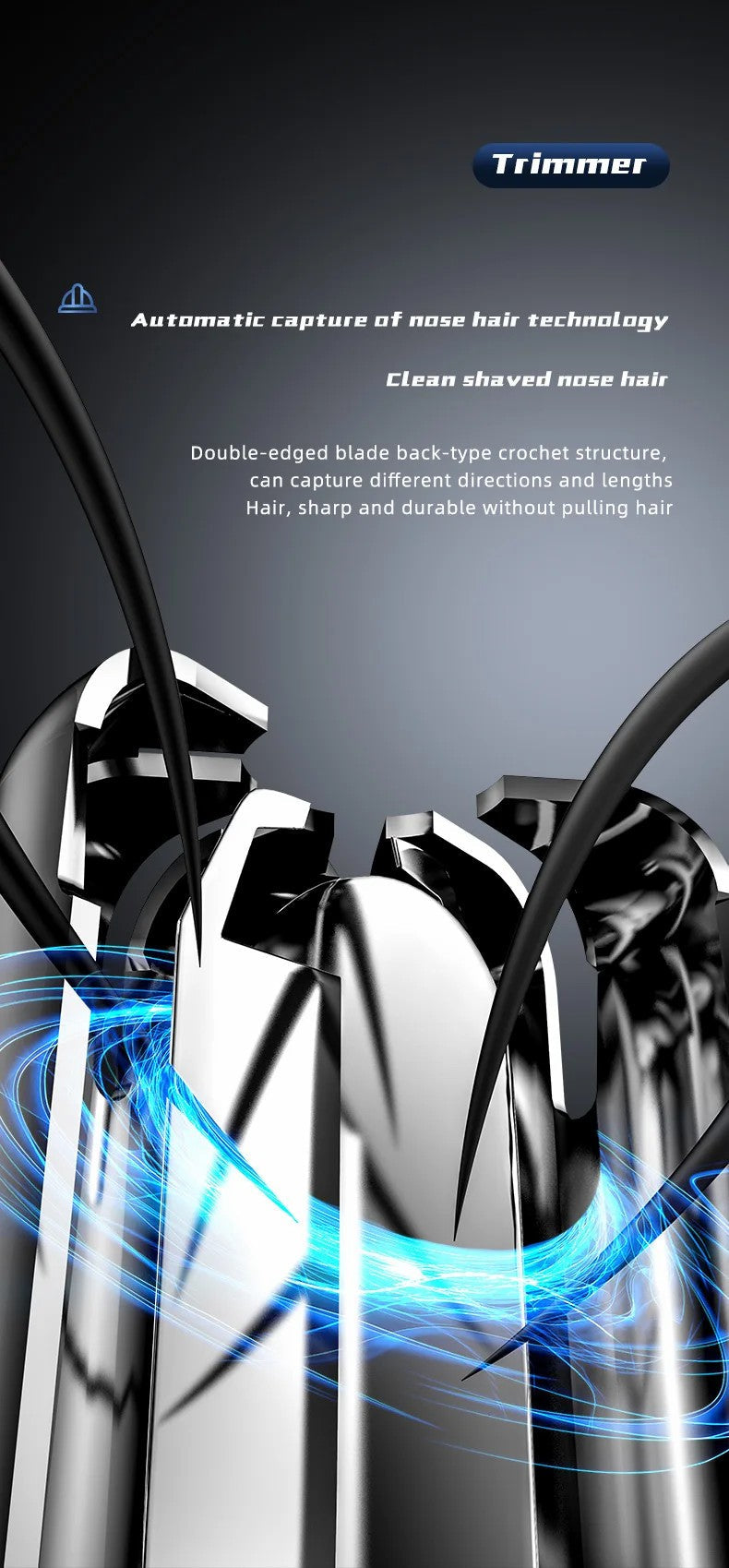 Painless Nose & Ear Hair Trimmer