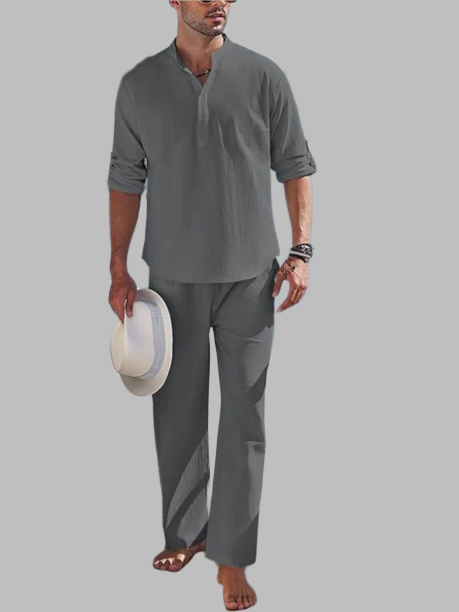 2-piece Men's Set in Italian Linen Cotton