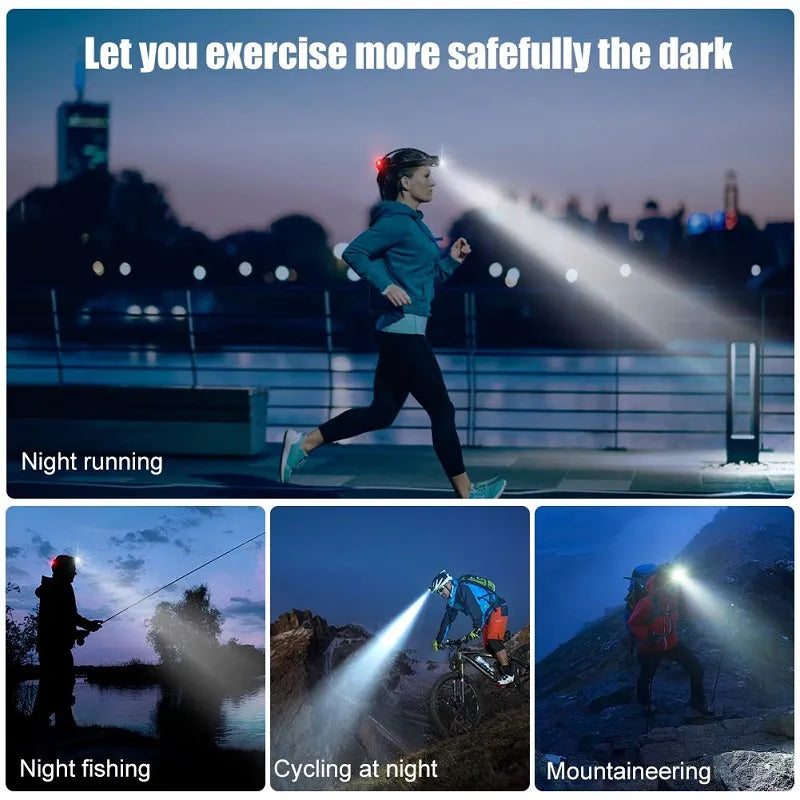 Rechargeable LED Headlamp – Bright Illumination for Outdoor Activities