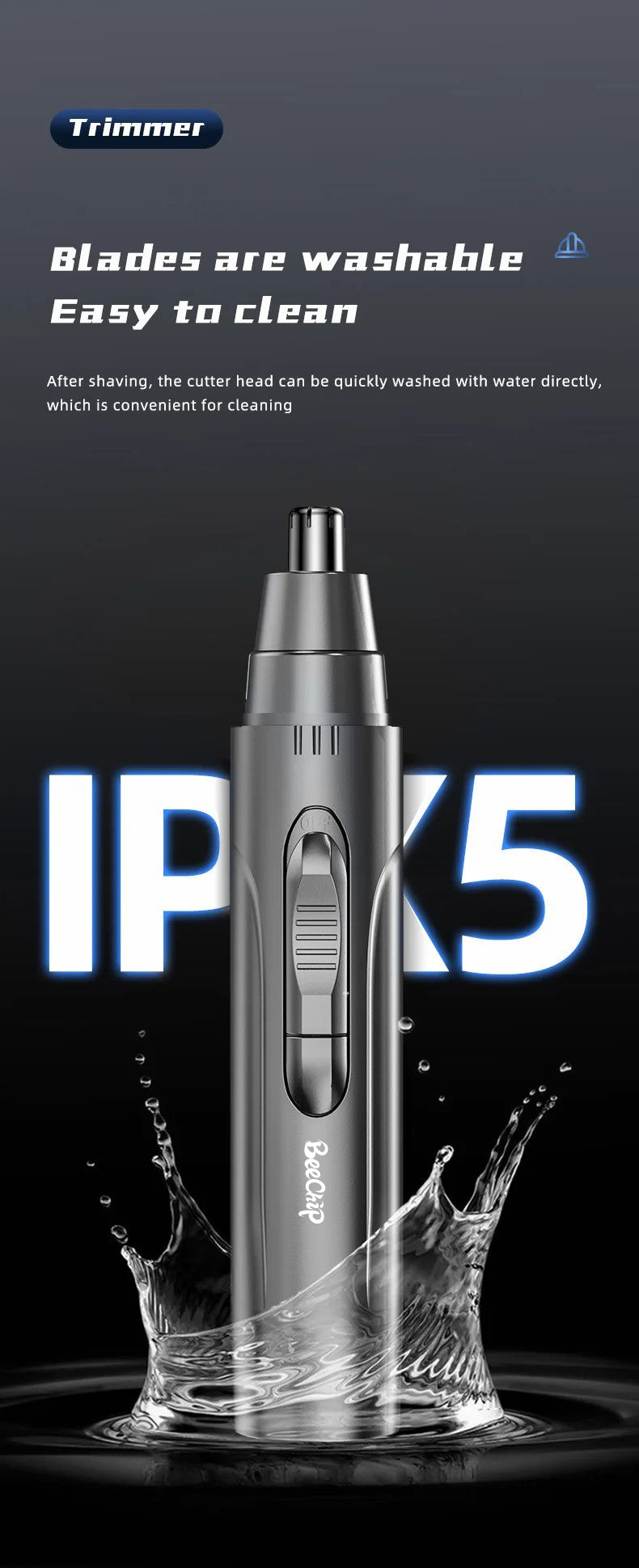 Painless Nose & Ear Hair Trimmer