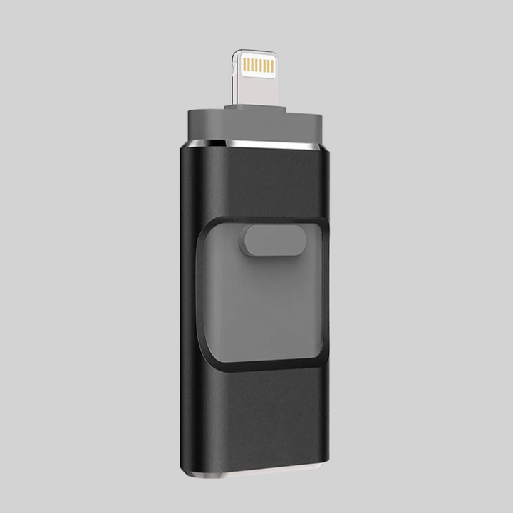 4-in-1 USB Flash Drive – Multi-Connector Storage Solution