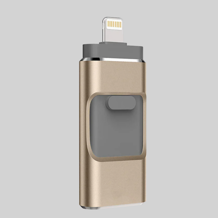4-in-1 USB Flash Drive – Multi-Connector Storage Solution