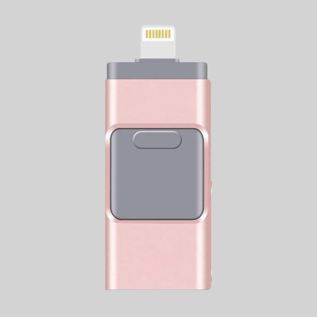 4-in-1 USB Flash Drive – Multi-Connector Storage Solution