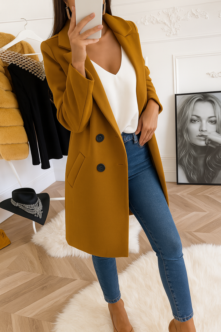 Elarija | Women's Hooded Toggle Button-Up Winter Outwear Coat