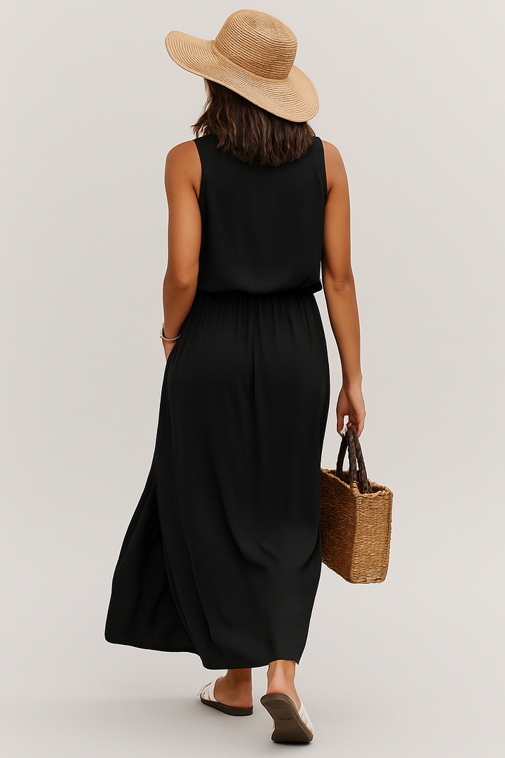 Eulalie | Women's Solid Boho Casual Maxi Dress