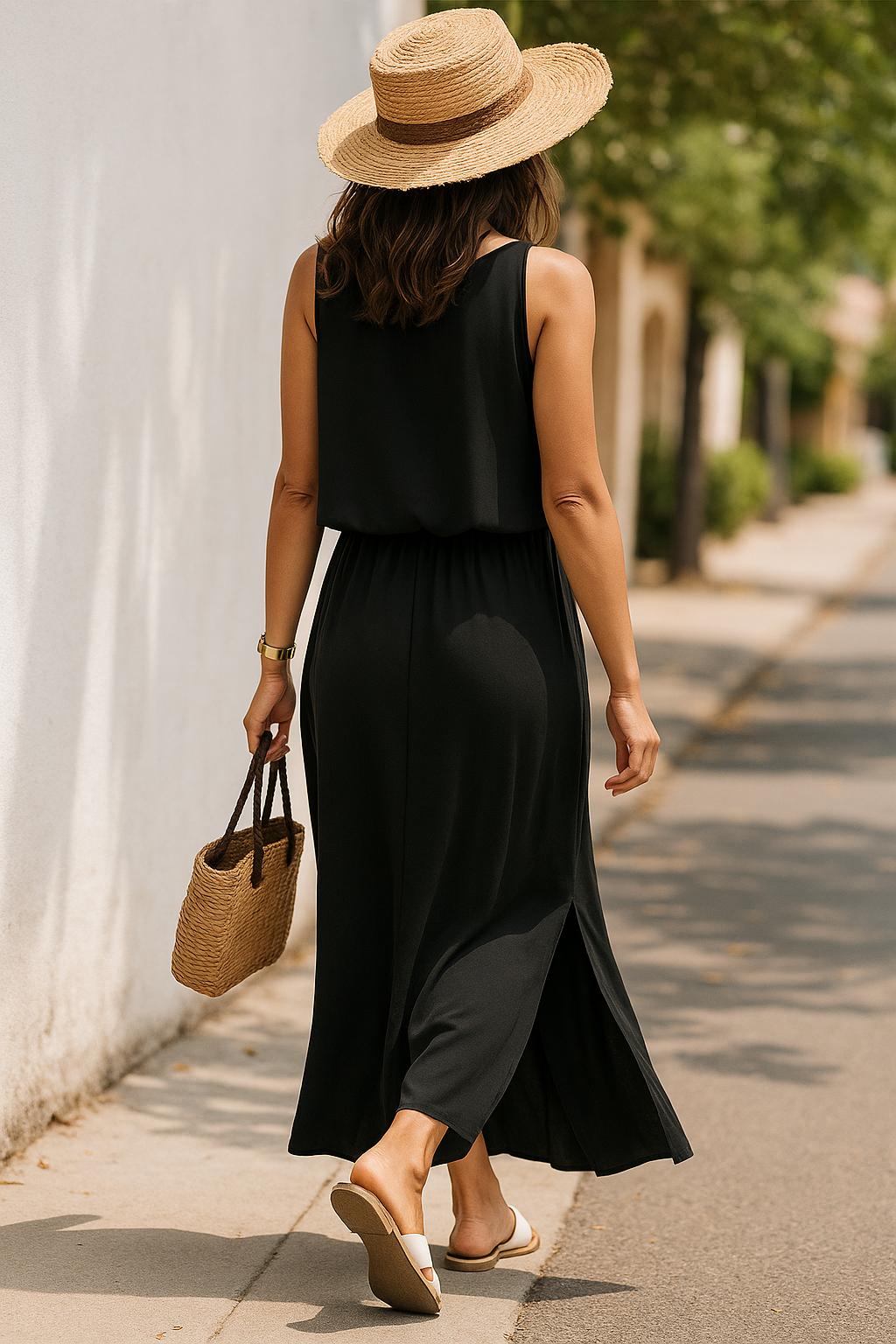 Eulalie | Women's Solid Boho Casual Maxi Dress