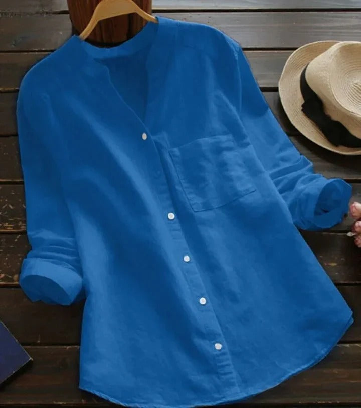 Women's Linen-Cotton Blend Shirt
