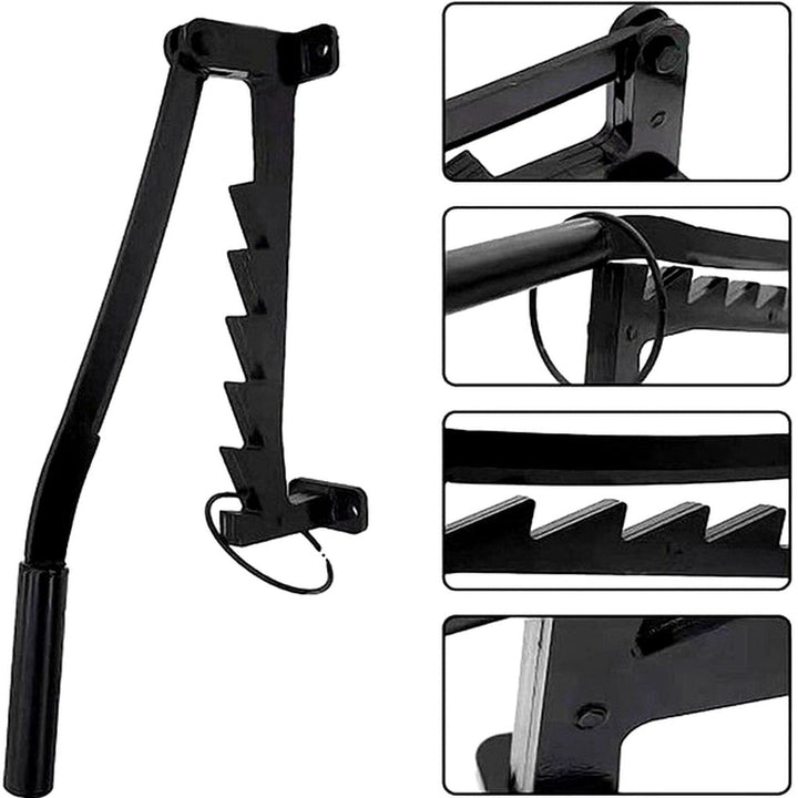 Manual Log Splitter with Wall Mount – Lever-Activated Firewood Tool