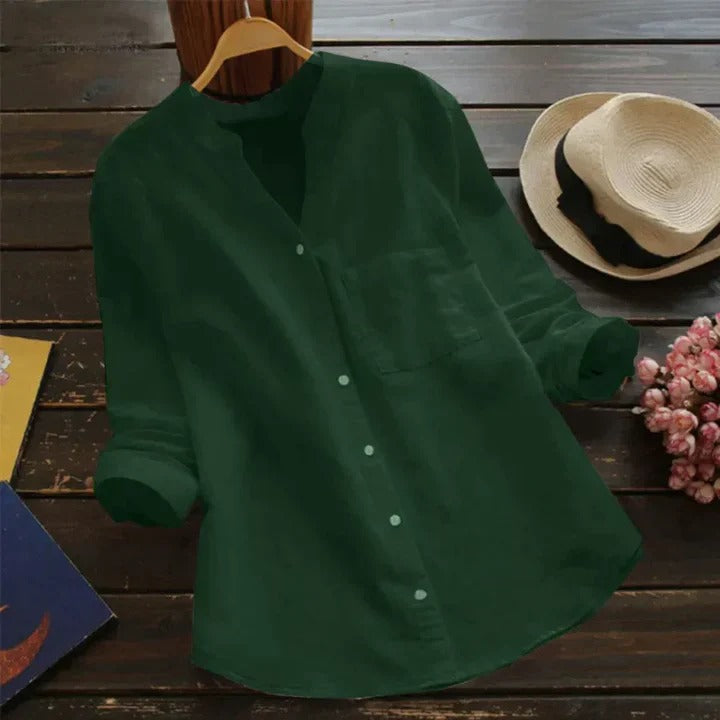 Women's Linen-Cotton Blend Shirt