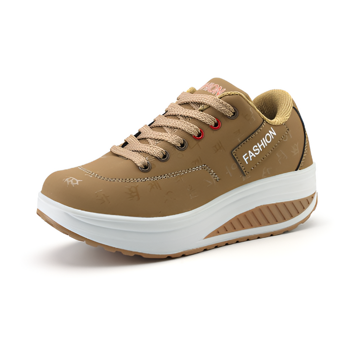 Women’s PU Leather Platform Flats