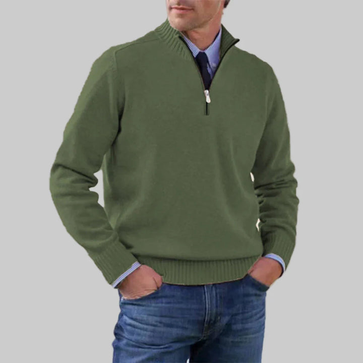 Men’s Half-Zip Sweater – Layered Style with Seasonal Appeal