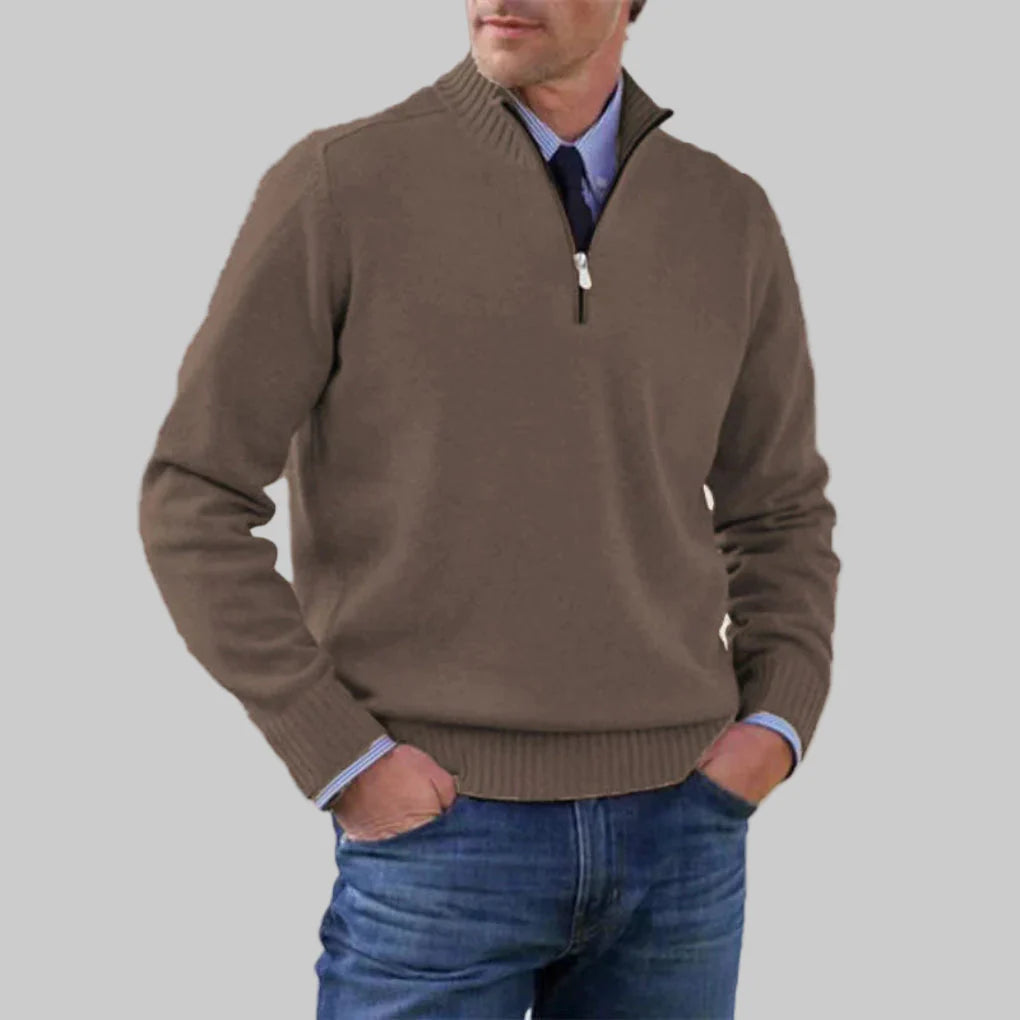 Men’s Half-Zip Sweater – Layered Style with Seasonal Appeal