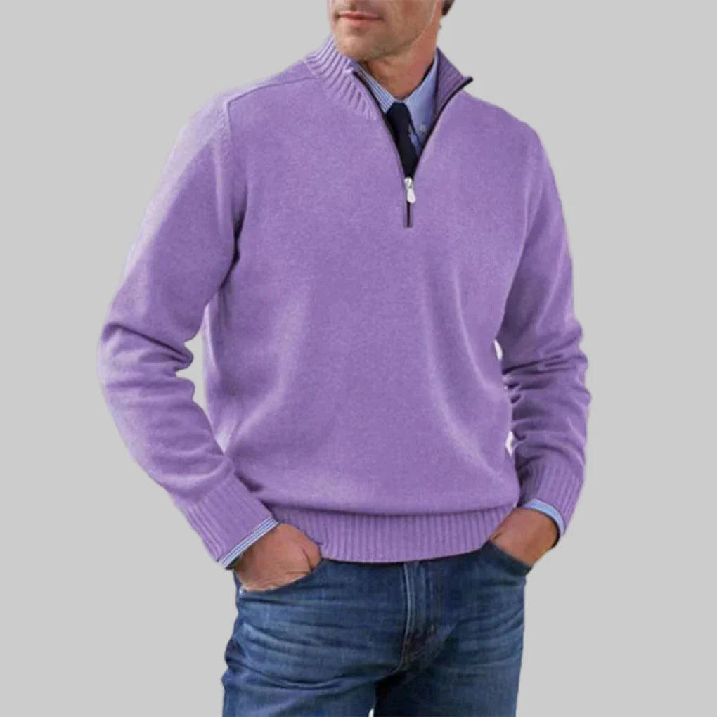 Men’s Half-Zip Sweater – Layered Style with Seasonal Appeal