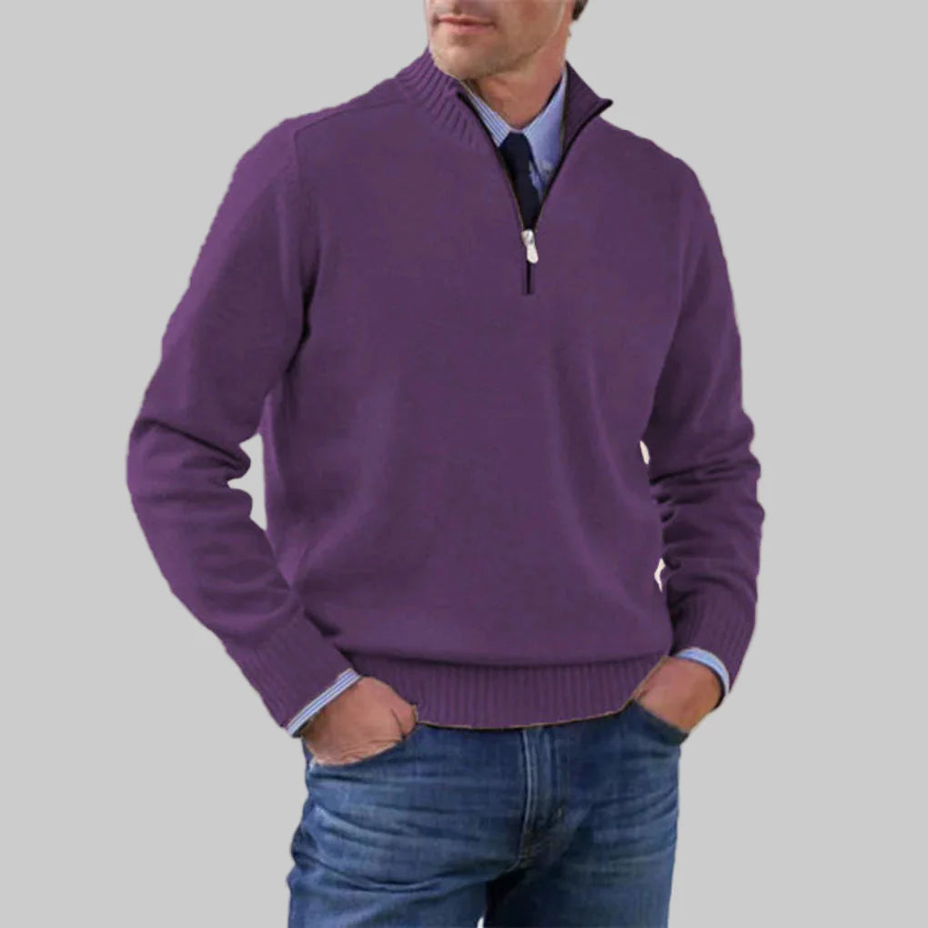 Men’s Half-Zip Sweater – Layered Style with Seasonal Appeal