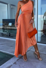 Halley | Women's Elegant One Shoulder Midi Dress | Casual