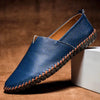 Elegant Loafers Matte Genuine Leather Slip Ons