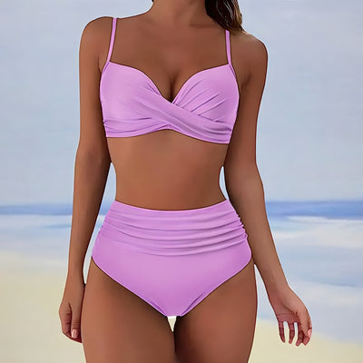 Dafney | Women's Wrap Swimsuit Set | High Waist