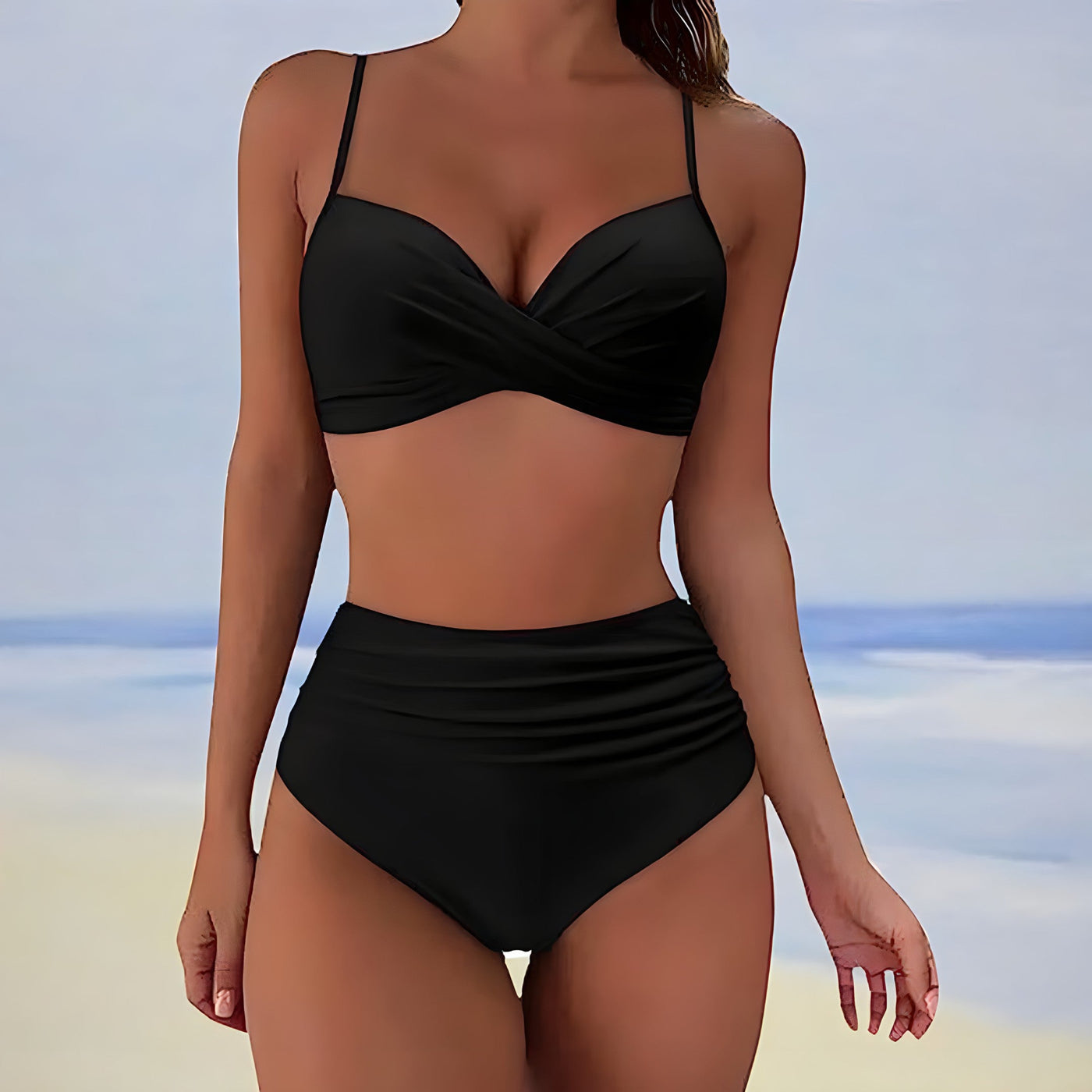 Dafney | Women's Wrap Swimsuit Set | High Waist