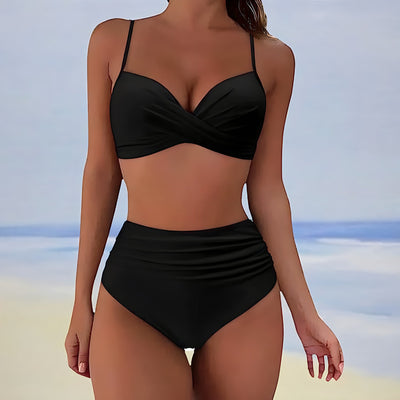 Dafney | Women's Wrap Swimsuit Set | High Waist
