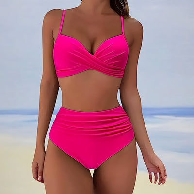 Dafney | Women's Wrap Swimsuit Set | High Waist