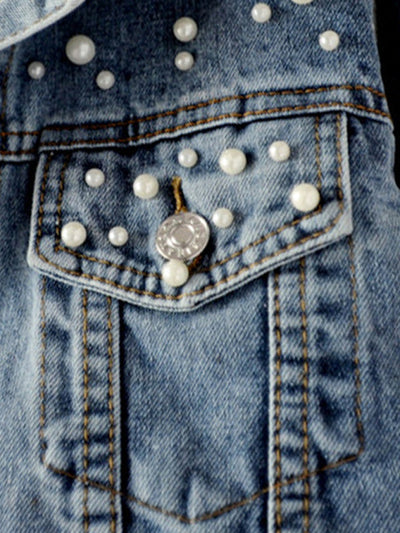 Fatima | Women's Denim Jacket | Pearl