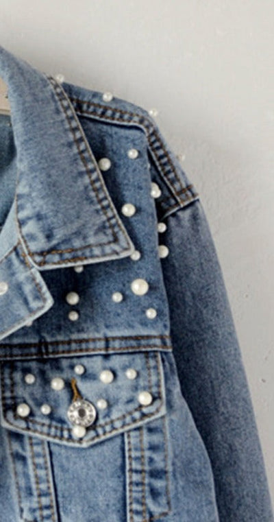 Fatima | Women's Denim Jacket | Pearl