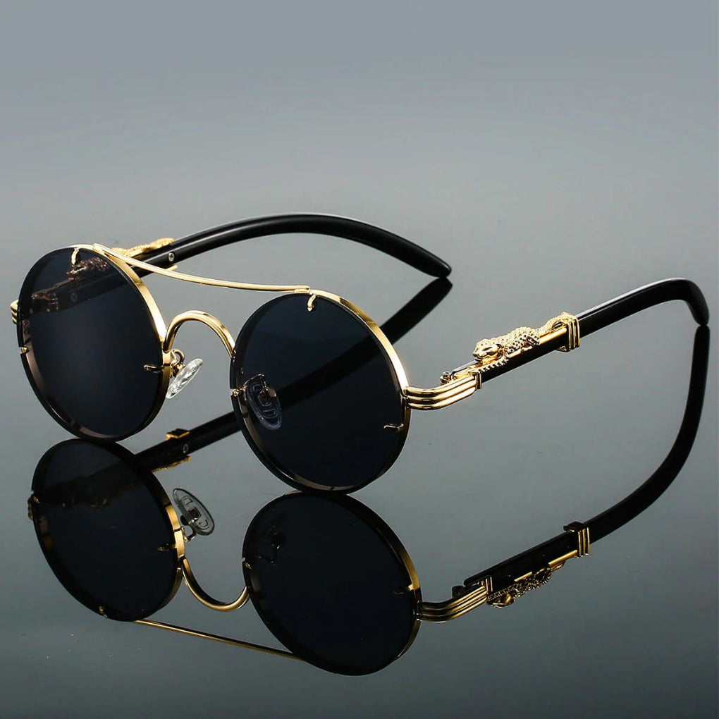 Retro Style with Modern Protection Vintage Double Bridge Sunglasses